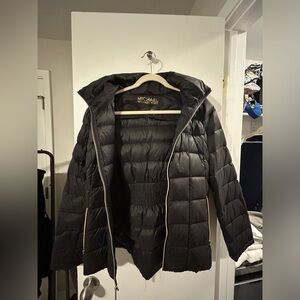 Black rain coat